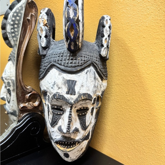 Wooden Igbo maiden spirit helmet mask